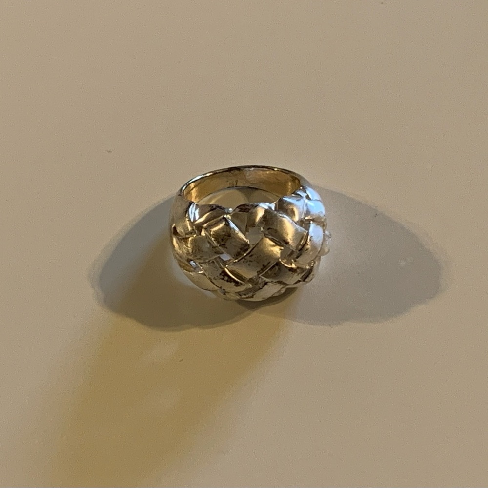 Silver Woven Ring